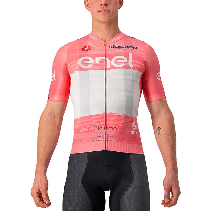 Giro d'Italia Ropa Ciclismo Culotte Corto 2023 Hombre Mangas Cortas Rosa